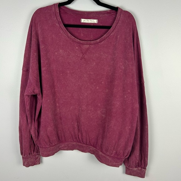 Free People We The Free 213 Pullover Tee Sweet Myrtle Size Small - Picture 2 of 11